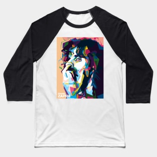 Abstract Frank Zappa in WPAP Baseball T-Shirt